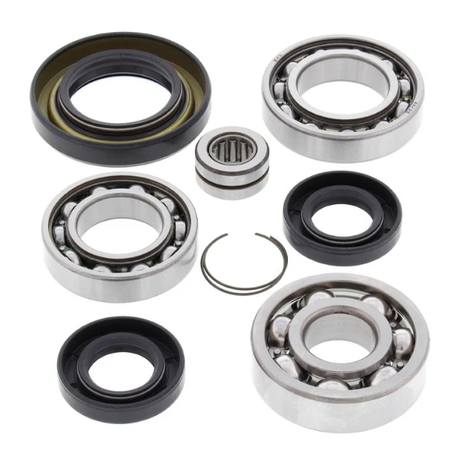Front differential bearing and seal kit for Honda TRX 350D, 9-piece metal components