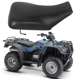 Complete seat for Honda TRX350 FourTrax ATV (2004-2006); black vinyl for durable rider comfort