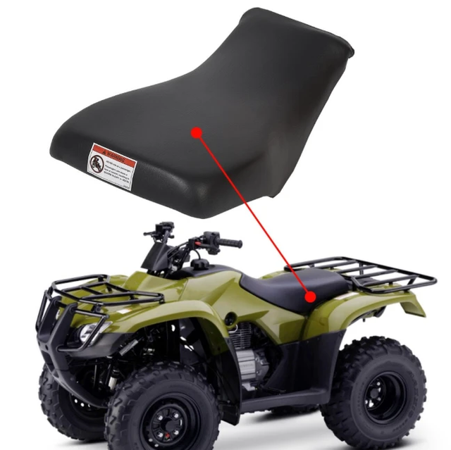 Complete seat for Honda TRX250 Recon 2005-2022, black weatherproof replacement seat