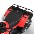 ATV City waterproof 1680D seat cover for Honda Fourtrax Recon/Rincon and Kawasaki Brute Force 300/750, black
