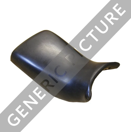 Black vinyl seat cover, direct-fit for LTA500/LTA750 King Quad 2019 models, premium replacement upholstery