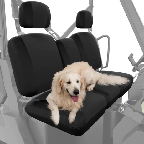 Canvas seat cover kit for Can-Am Defender and Traxter 800/1000 three-seat, black