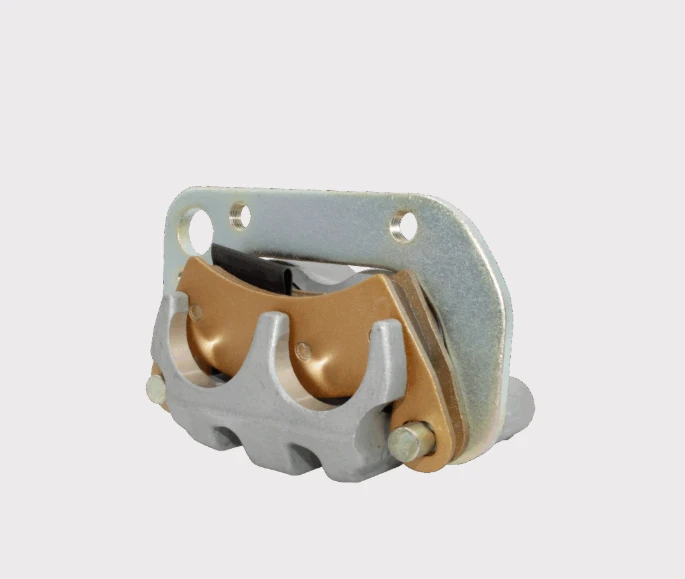 Brake caliper for Polaris Ranger 570, front/rear hydraulic disc brake, copper-colored housing, OEM 1912124/1912027