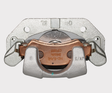 CF Moto 520 ATV Front Brake Caliper with copper pad carrier, OEM 9DQV0813003200 fits 520 Series