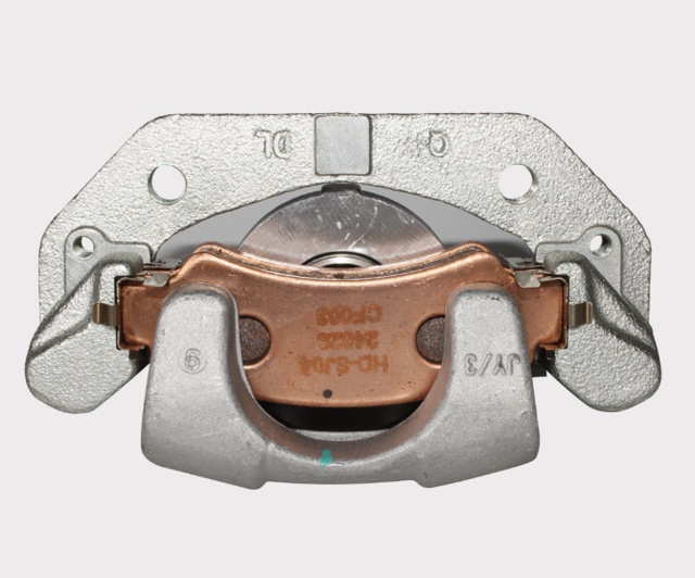 CF Moto 520 ATV Front Brake Caliper with copper pad carrier, OEM 9DQV0813003200 fits 520 Series
