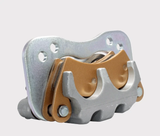 Brake caliper for Polaris Ranger 570R and 570R Variant UTVs; silver body with bronze pads, ATV City
