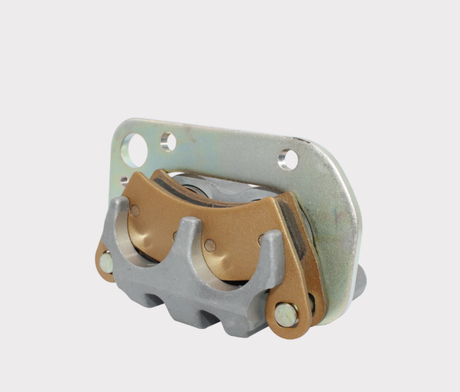 Polaris Ranger 570 front-left brake caliper, two-tone gold/gray, direct-fit replacement by ATV City