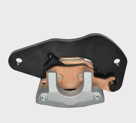 Brake caliper for Can-Am Defender/Traxter LH/RH HD7-HD10, OEM 705601, copper body with black mounting plate