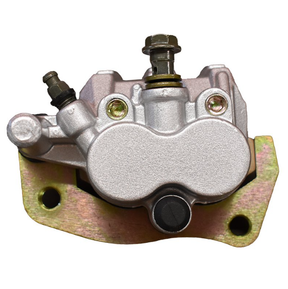 Brake Caliper Front Right for Yamaha Rhino 450/660 – ATV City aftermarket replacement, silver with mounting bracket