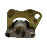 Brake caliper front-right for Polaris ATV with gold mounting bracket and gray body