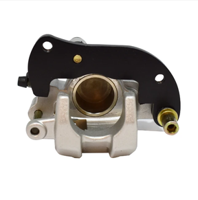 Brake Caliper Front Left for Yamaha YFM550 Grizzly and YFM700 Kodiak (2009-2015), silver with black mounting plate