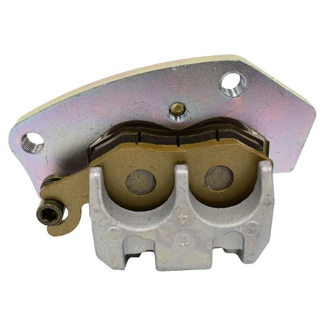 Brake caliper front right for Kawasaki Mule Pro DX Diesel UTV, hydraulic direct-fit, silver color