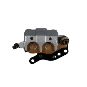 Right-hand front brake caliper ATV City for Kawasaki KLF Bayou 300/400 and Suzuki LT-F300 KingQuad (1999–2002), metallic gray