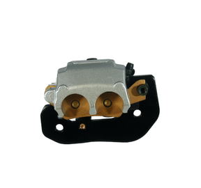 Brake caliper rear right for Can-Am Outlander Renegade 2012-2021, silver caliper with black mounting bracket