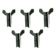 Wing-type brake adjust nuts, 5-pack, chrome finish, for Honda TRX 90-500 drum brakes, ATV City