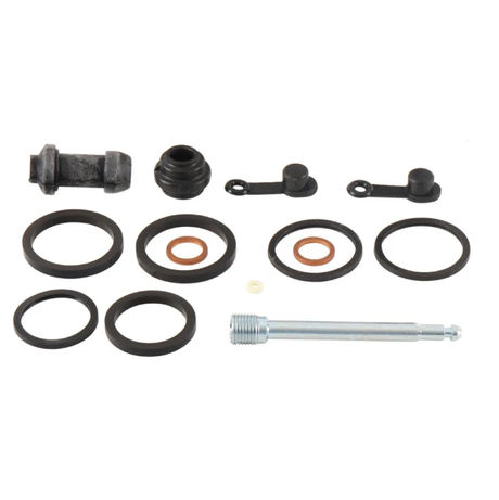 Caliper rebuild kit for Can-Am Outlander ATV front and rear by ATV City with black seals.