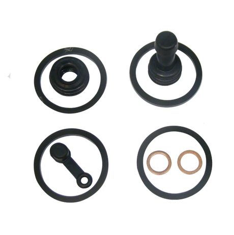 ATV City black brake caliper rebuild kit for Polaris Brutus HD900/HD PTO and General 1000 EPS (2013–15, 2016–17)