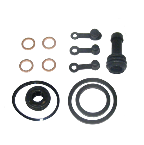 ATV City brake caliper rebuild kit for Polaris Ranger/Brutus HD; includes copper washers, black rubber seals and pins