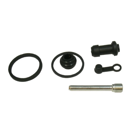 Rear brake caliper rebuild kit for Yamaha Grizzly YFM550/YFM700; black seals, boots, pins