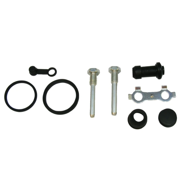 Brake Caliper Rebuild Kit, front for Kawasaki KVF 400/300/360; includes silver bolts and black seals
