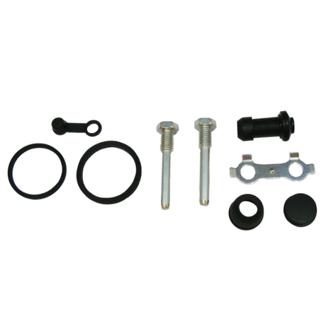 Brake Caliper Rebuild Kit, front for Kawasaki KVF 400/300/360; includes silver bolts and black seals