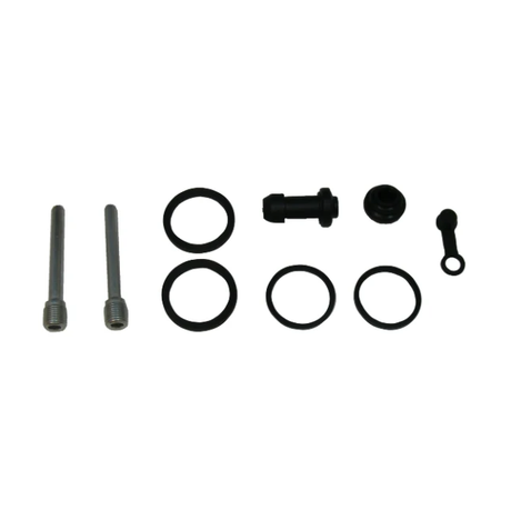 Brake Caliper Rebuild Kit Front Kawasaki ATVs by ATV City; includes bolts, O-rings, seals, boot, pin, clip.