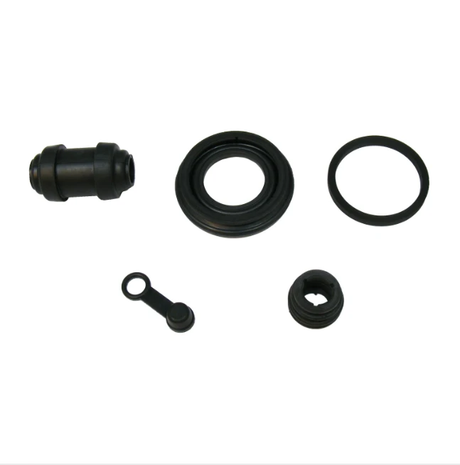 5-Piece Front Brake Caliper Rebuild Kit for Honda TRX500 Foreman & 680 Rincon ATVs, black rubber seals ATV City