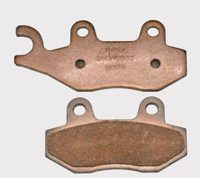Brake pad set (2) copper-colored for Kawasaki KLF300 Bayou 1989-2005, KLF300B 1993, Suzuki Quadzilla; ATV City