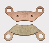 Brake pads pair with copper backing plates by DGT Agri for John Deere Gator TX 9461/9462 (2004–2005) and HPX 9446 (2004–2008)