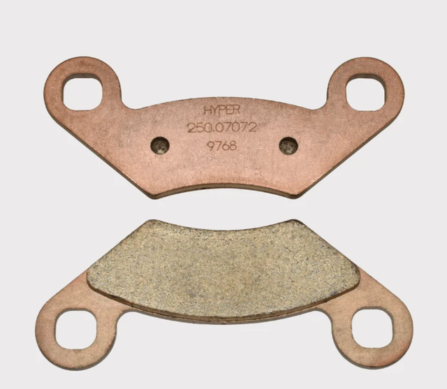 Brake pads pair with copper backing plates by DGT Agri for John Deere Gator TX 9461/9462 (2004–2005) and HPX 9446 (2004–2008)