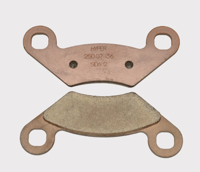 Brake Pads Front/Rear copper for Polaris 250: Trail Blazer 250 (1990–1998), Big Boss 4x6/6x6 (1989–1993), 2x4/4x4 (1990–1993)
