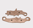 Front left brake pad set (2 pcs) in bronze for Kawasaki KVF 650 Prairie 02-03, Brute Force 05-11, KFX450R 08-12, KSV700