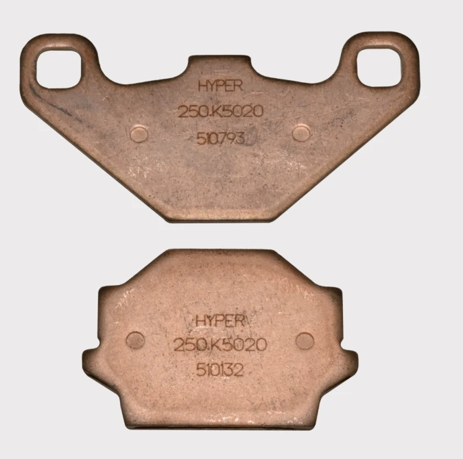 Brake pads pair for ATVs: Apache RLX320/450, KLF300 Bayou, Quadzilla 250E — Hyper copper — ATV City