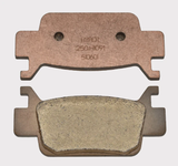 Brake pads front left pair for Honda FourTrax Foreman ATV; Hyper copper backing plate with friction pad