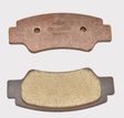 Disc brake pad set S3020 for Segway Snarler 570 rear caliper, 2 pads with copper/gold surfaces, OEM replacement