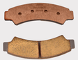 Front brake pad set S3025 for Segway Snarler 570; pair of copper-brown pads for front caliper