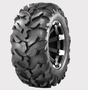 ATV tire Obor WU14 Riple 28x10x14, 6-ply mud-rut performance with aggressive knobby tread on a black rim