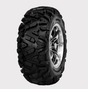 Forerunner Knight 19x7x8 ATV tyre, 6-ply premium off-road tyre mounted on a silver alloy wheel