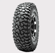 Obor RocScraper ATV tire 37x10R15 8-ply on black alloy wheel with aggressive off-road tread