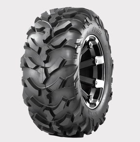 Obor WU14 Riple 60F ATV tyre, 23x10x10 4-ply, off-road knobby tread on black rim