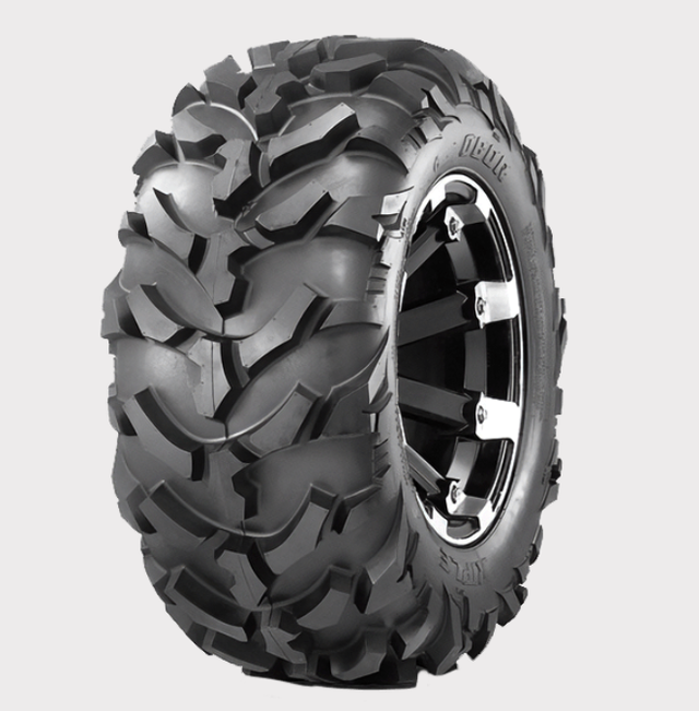 Obor WU14 Riple 60F ATV tyre, 23x10x10 4-ply, off-road knobby tread on black rim