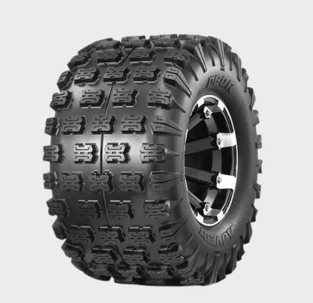 Obor Advent MX-S WP06 ATV tire, 18x10x8, 255/50-8, 4-ply soft-compound for off-road traction.