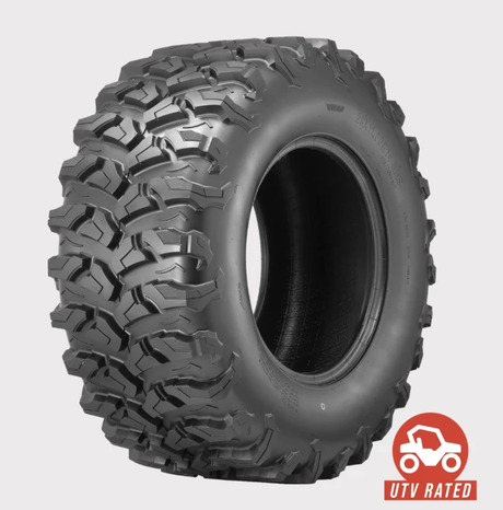 Obor P3137 Outslope ATV Tire, 27x11x14, 8-Ply, All-Terrain Traction, black