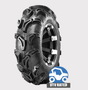ATV tyre by Obor, 25x10x12 mud-pattern tread, 6-ply, UTV rated