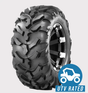 Obor WU14 Riple ATV Tire 27x11x14, black 6-ply GNCC mud tire, E-marked, UTV Rated