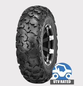 Obor Cornelius GNCC ATV tire, 26x9x12, 6-ply all-terrain for ATVs/SxS, black with UTV rated badge