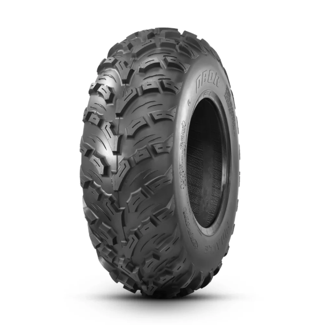 25x8x12 ATV tire by OBOR with aggressive all-terrain tread