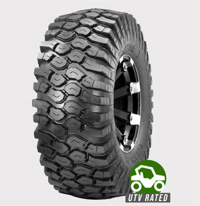 Obor 28x10R14 ATV tyre with aggressive crawler tread, 8-ply radial, square profile.