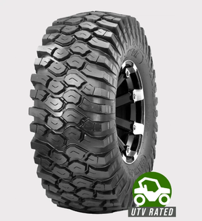 Obor 26x11R14 ATV tire, black, 8-ply radial with aggressive off-road tread, UTV rated