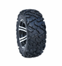 Forerunner Atlas 27x9x12 ATV tyre on a black alloy wheel, 6-ply bias construction.